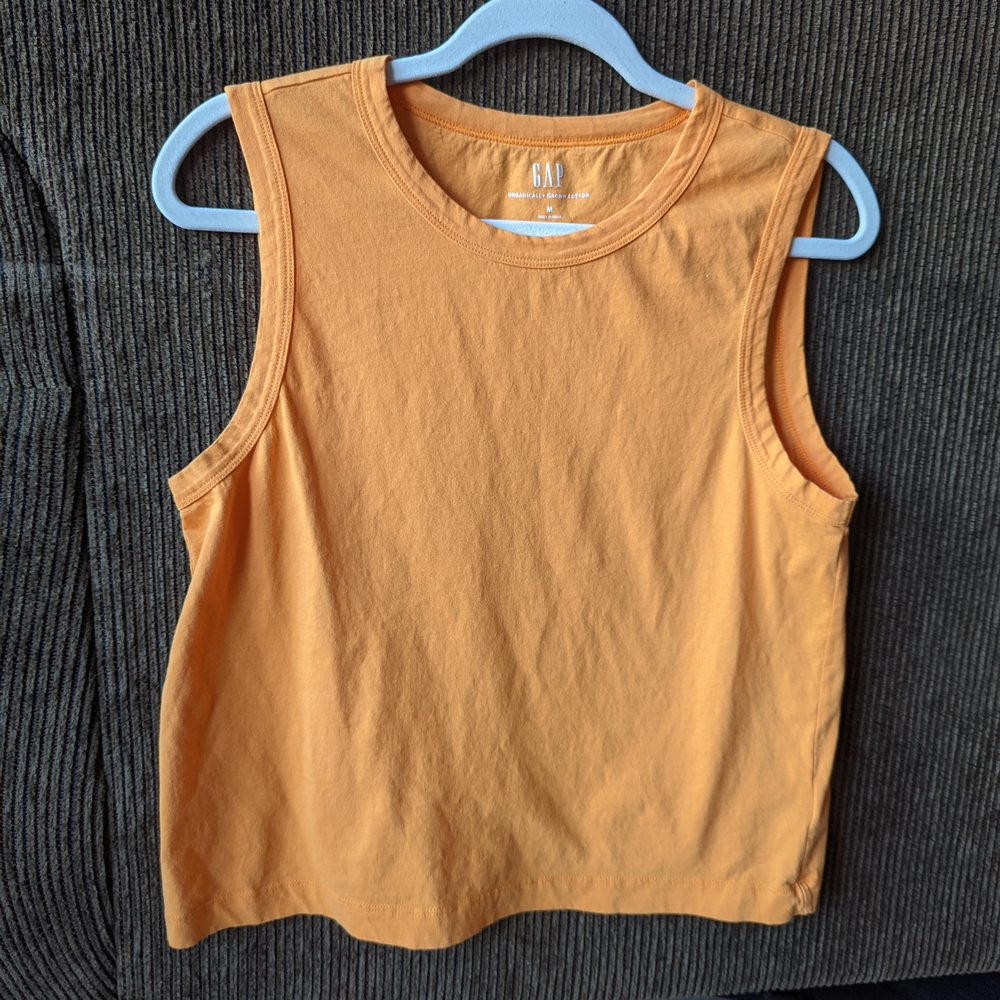 GAP Orange Sleeveless Top